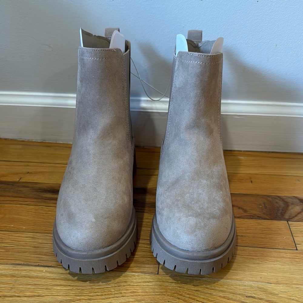 Stylish Taupe Ankle Boots